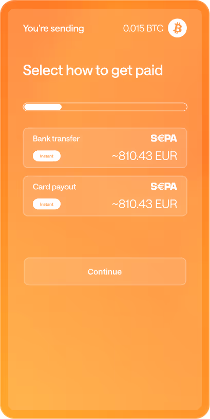 Select how to get paid